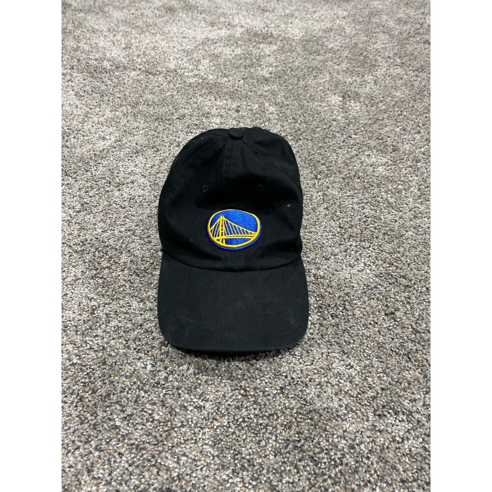 47 Brand Golden State Warriors NBA Hat Black Adjustable Strapback Dad Cap OSFA
